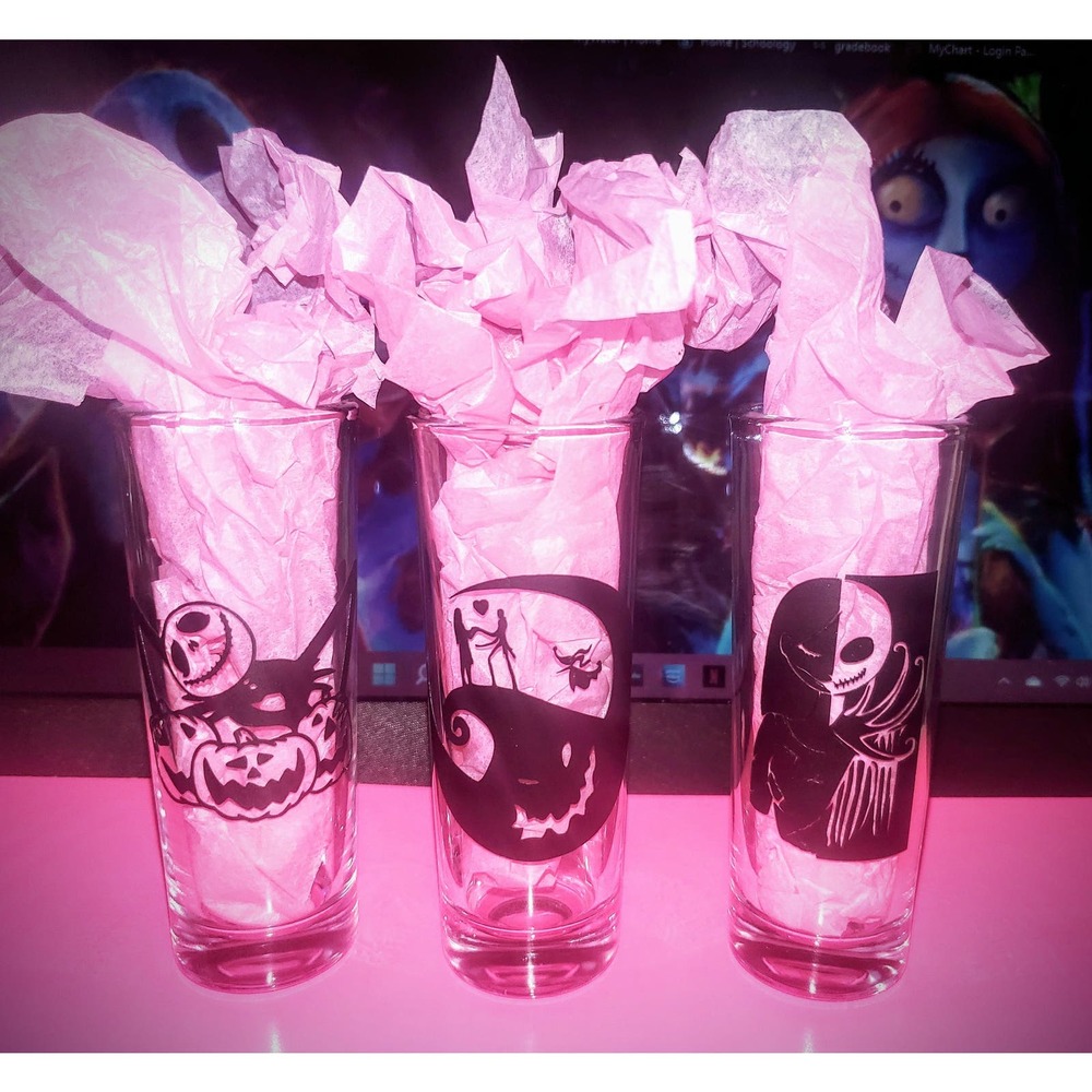 NMBC inspired Set of 3, 2oz Shot Glasses
